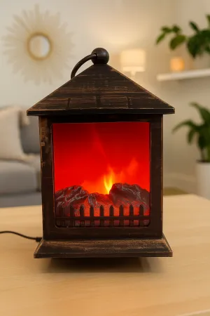 Home Decor Vintage Lamp Decorative Festive LED Lantern & for While supplies last Flame – Value-for-money Effect Fireplace