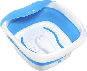Homedics Compact Pro Spa Collapsible Footbath with Heat | Vibration Massage, ACU-Node Surface, Heat Maintenance | Improves Circulation, Soothe Tired Muscles, Collapsible Tub for Easy Storage