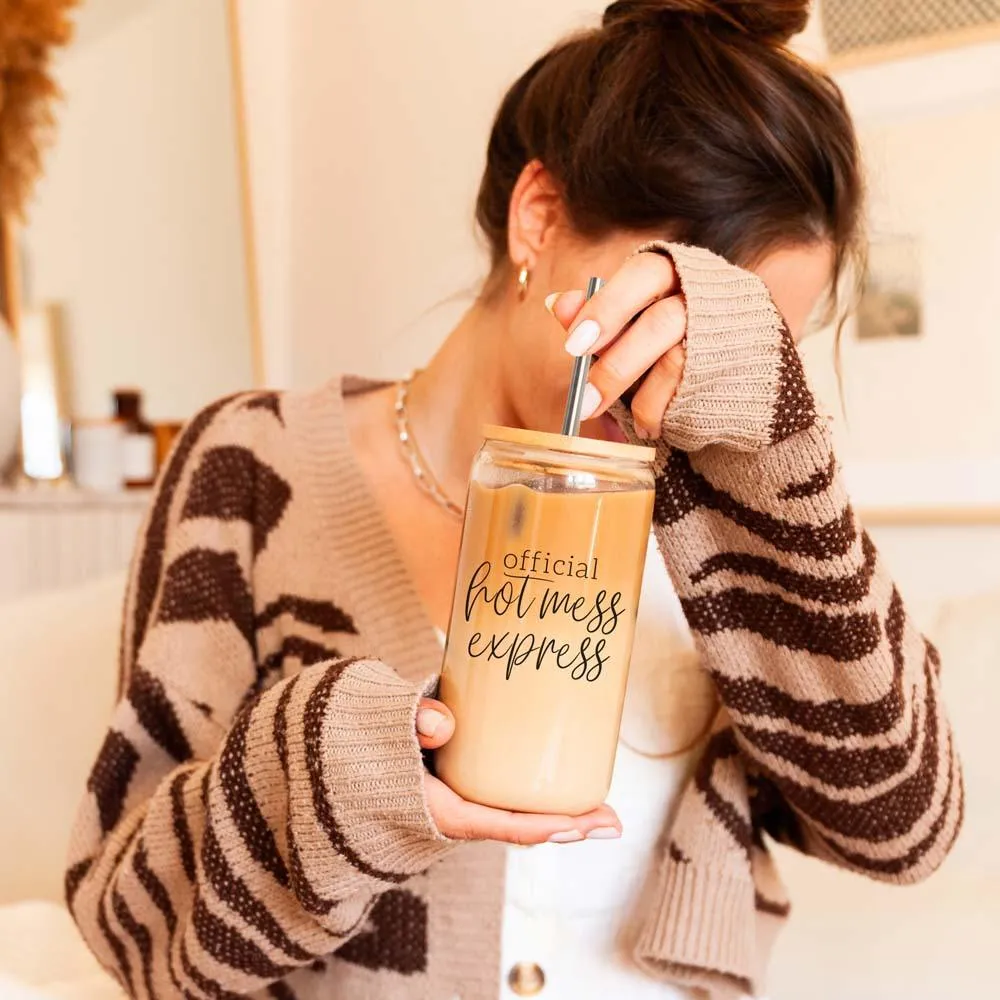 Hot Mess Express Glass Cup