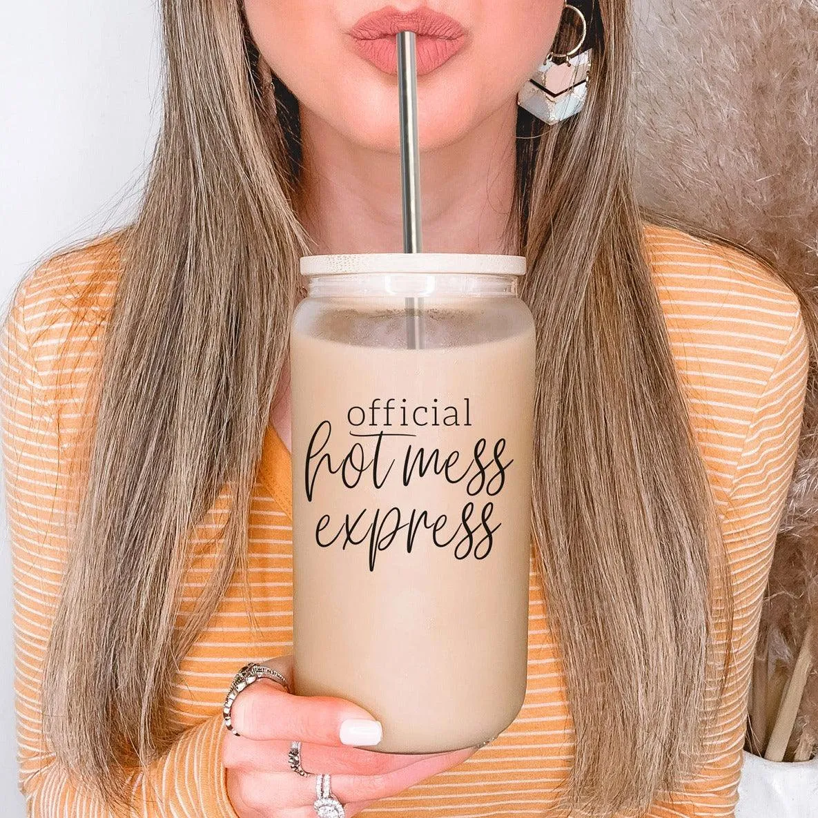 Hot Mess Express Glass Cup