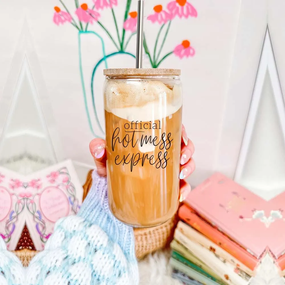 Hot Mess Express Glass Cup