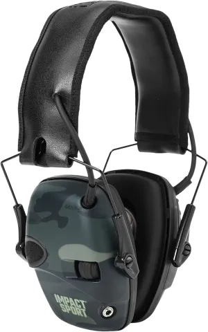 Howard Leight by Honeywell Impact Sport Sound Amplification Electronic Shooting Earmuff, MultiCam Black (R-02527)