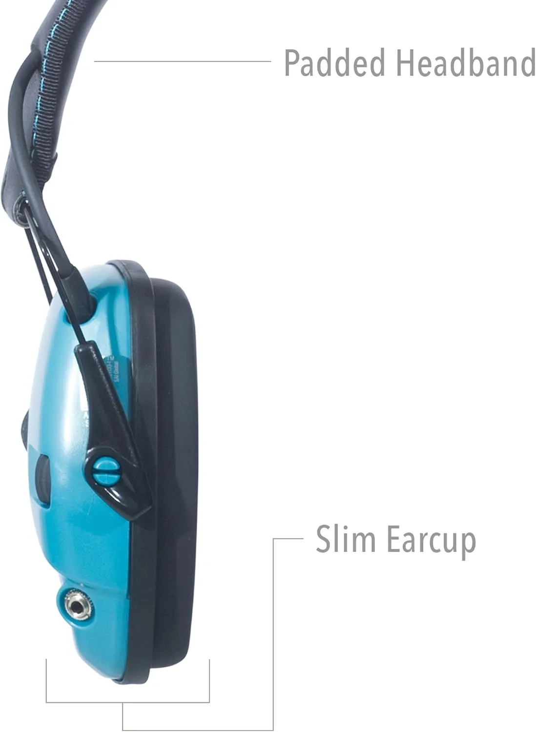 Howard Leight by Honeywell Impact Sport Sound Amplification Electronic Shooting Earmuff, Teal