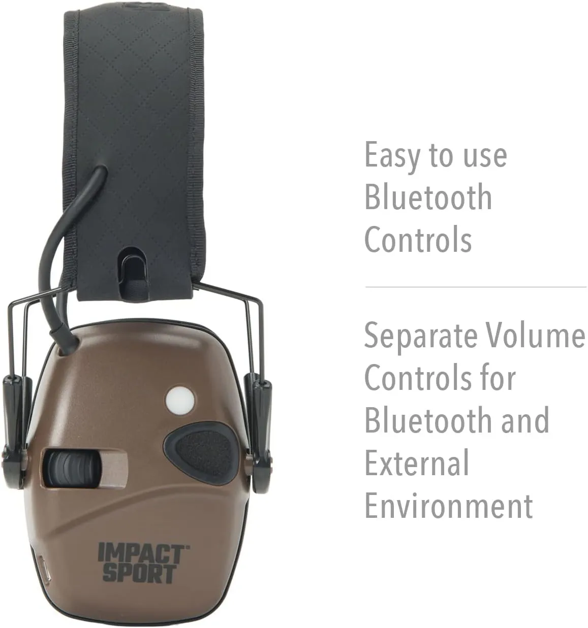 Howard Leight Impact Sport Bluetooth Shooting Earmuff, Black, 21dB Noise Attenuation, Unisex-Youth/Adults