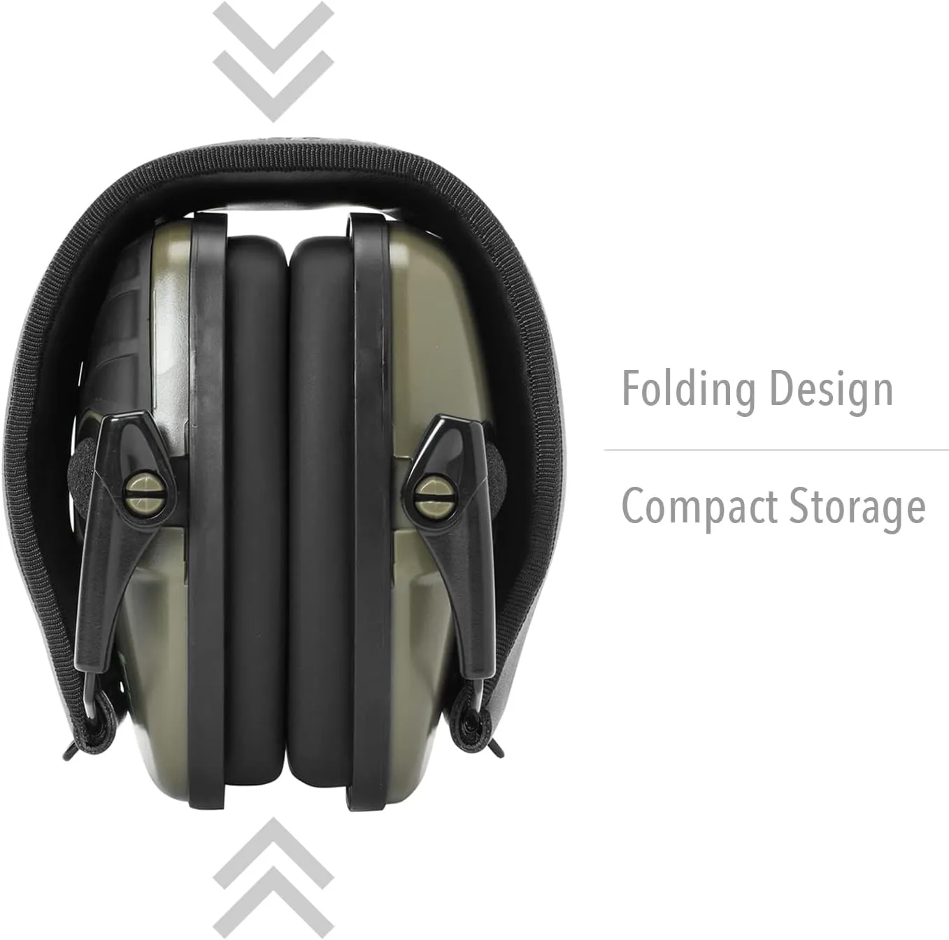 Howard Leight R-01526-PK2 by Honeywell Impact Sport Sound Amplification Electronic Shooting Earmuff, Green 2-Pack