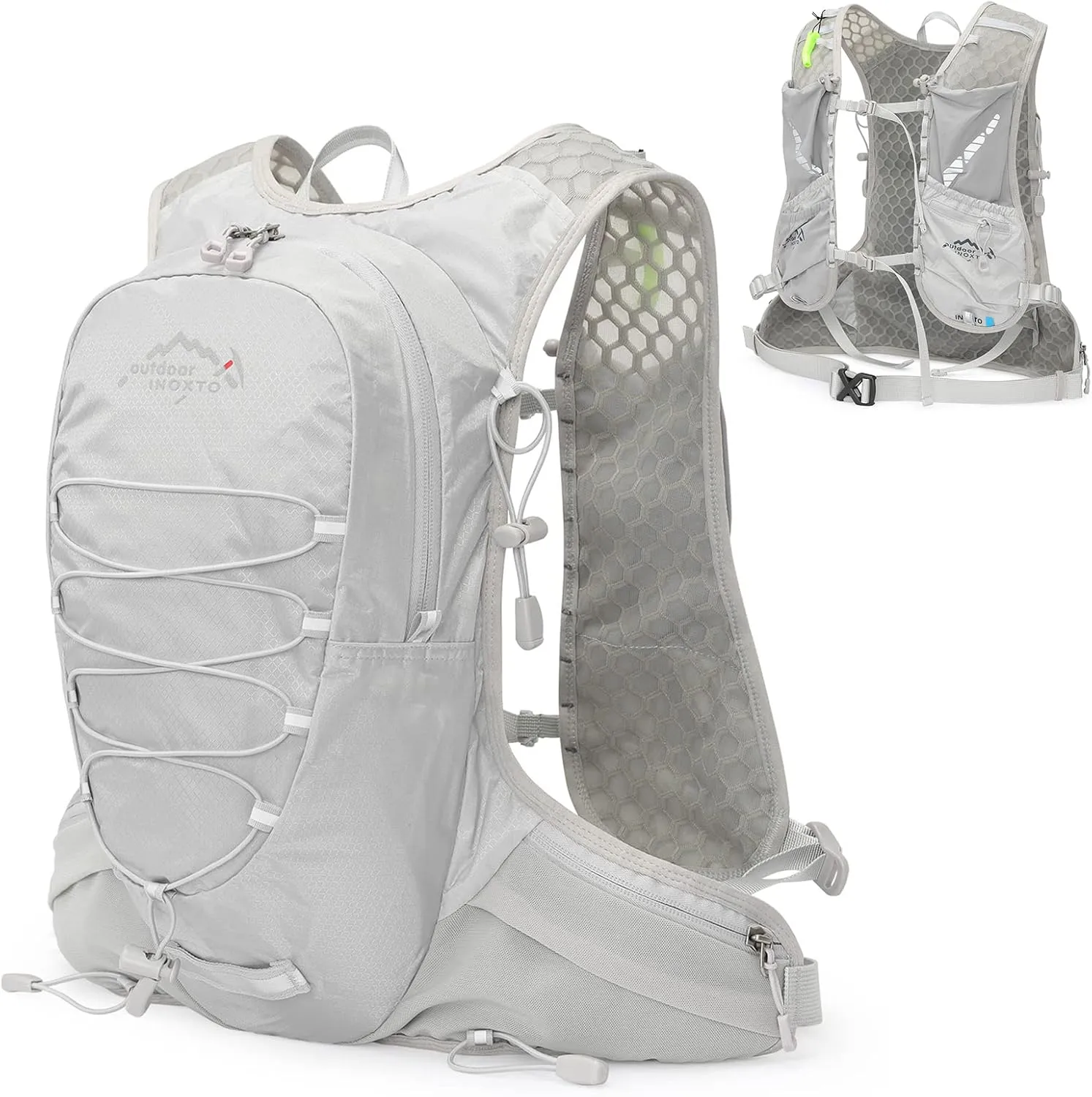 HXBER 12L Cycle Hydration Backpack Lightweight Riding Vest Pack Backpack for Outdoor Running Camping Hiking Mountaineering