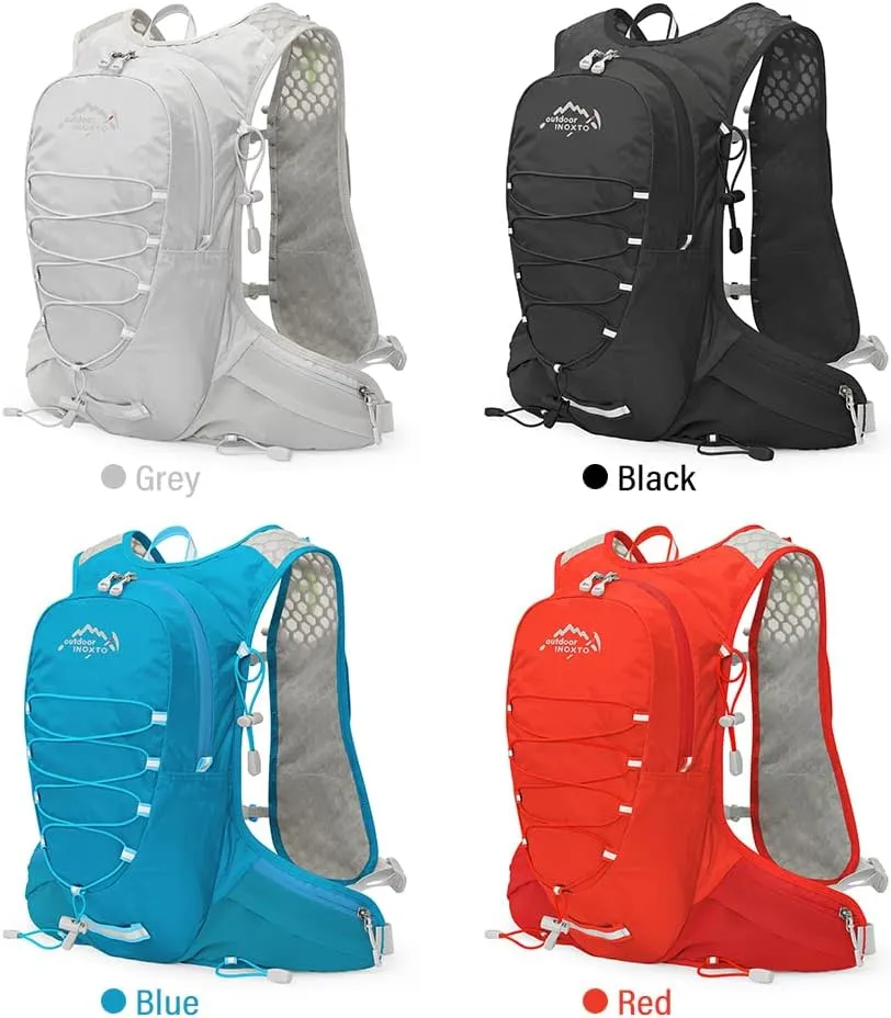 HXBER 12L Cycle Hydration Backpack Lightweight Riding Vest Pack Backpack for Outdoor Running Camping Hiking Mountaineering