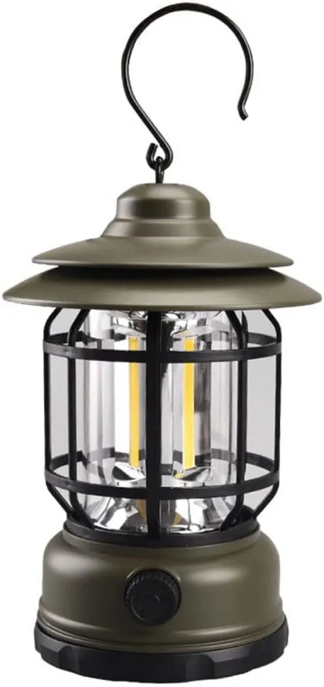 HXBER Outdoor Camping Light Campsite Lantern USB Reable Night Light Emergency Lamp Stepless Dimming for Camping Hiking Tent Fishing