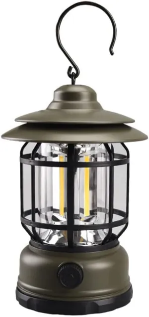 HXBER Outdoor Camping Light Campsite Lantern USB Reable Night Light Emergency Lamp Stepless Dimming for Camping Hiking Tent Fishing