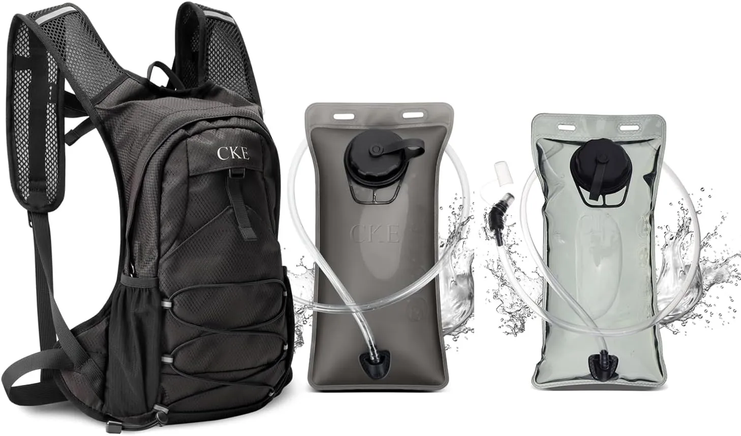 Hydration Backpack with 2L TPU Water Bladder Lightweight Running Backpack Versatility Water Backpack Hydration Pack for Men Women Youth Kids Running Hiking Cycling Climbing Camping Biking Hunting