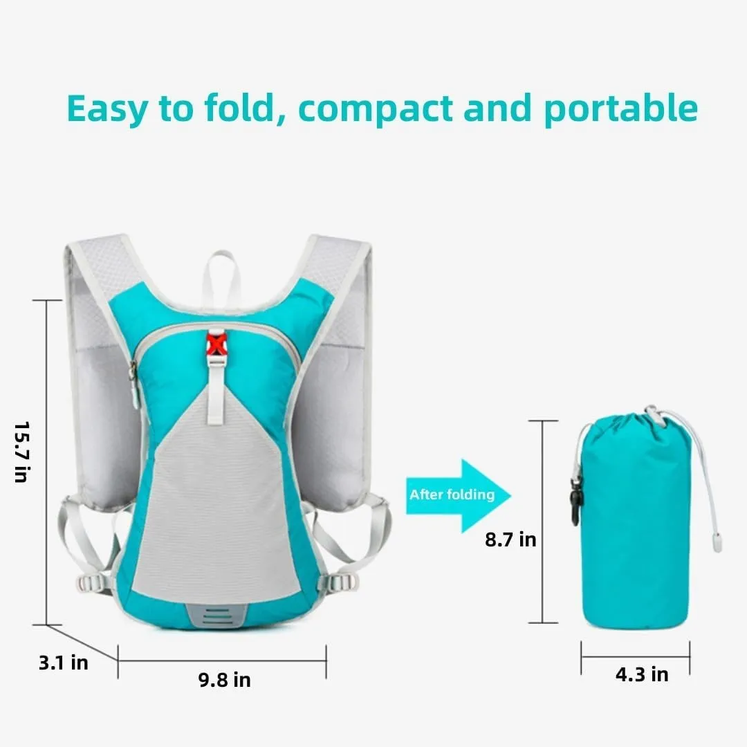 Hydration Vest and Backpack for Running，Breathable and Adjustable and Convenience，Lightweight Running Backpack, Also for Cycling, Hiking, Ski, Snow for Men, Women & Kids