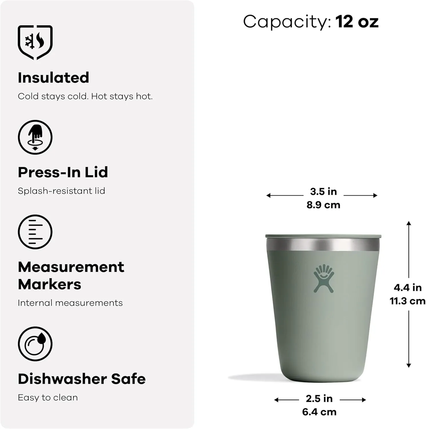 Hydro Flask Outdoor Kitchen Tumbler - Stainless Steel Dinnerware Reusable Camping Gear Mess Kit Cup - Dishwasher Safe, BPA-Free, Non-Toxic