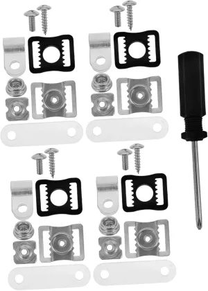 Ice Hockey Helmet Hardware Kit 57pcs Sports Helmet Repair Set with Visors Clips for Youth Softball Rugby Football