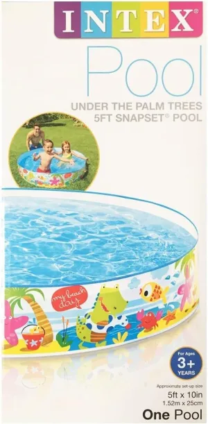 Intex Under The Palm Trees 5ft Snapset Pool - 5'X10"