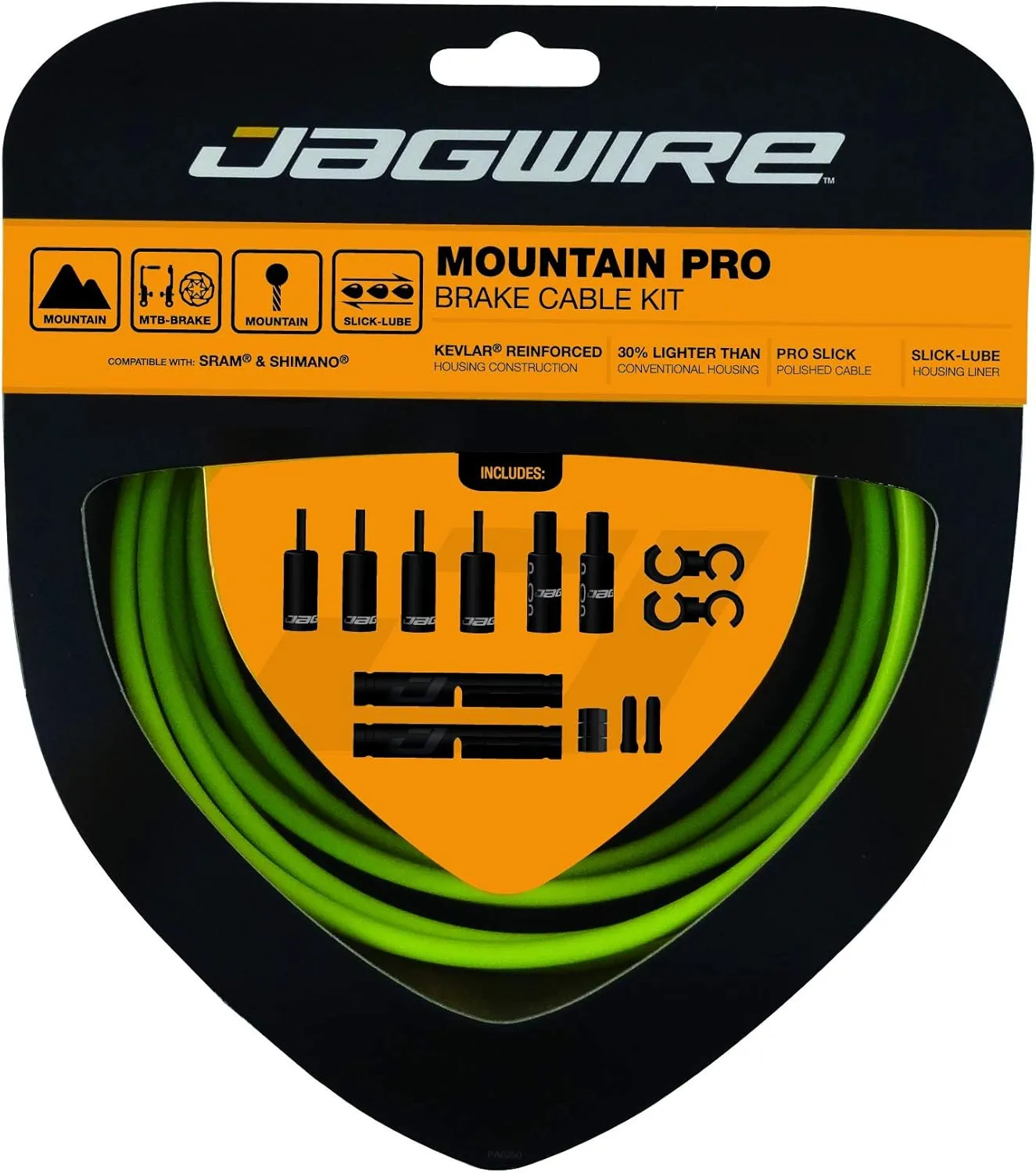 Jagwire PCK402 Cable and Sheath Kit Unisex Adult, Organic Green