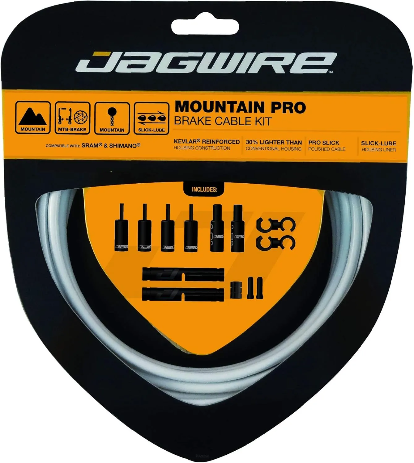 Jagwire PCK403 Cable and Sheath Kit Unisex Adult, White