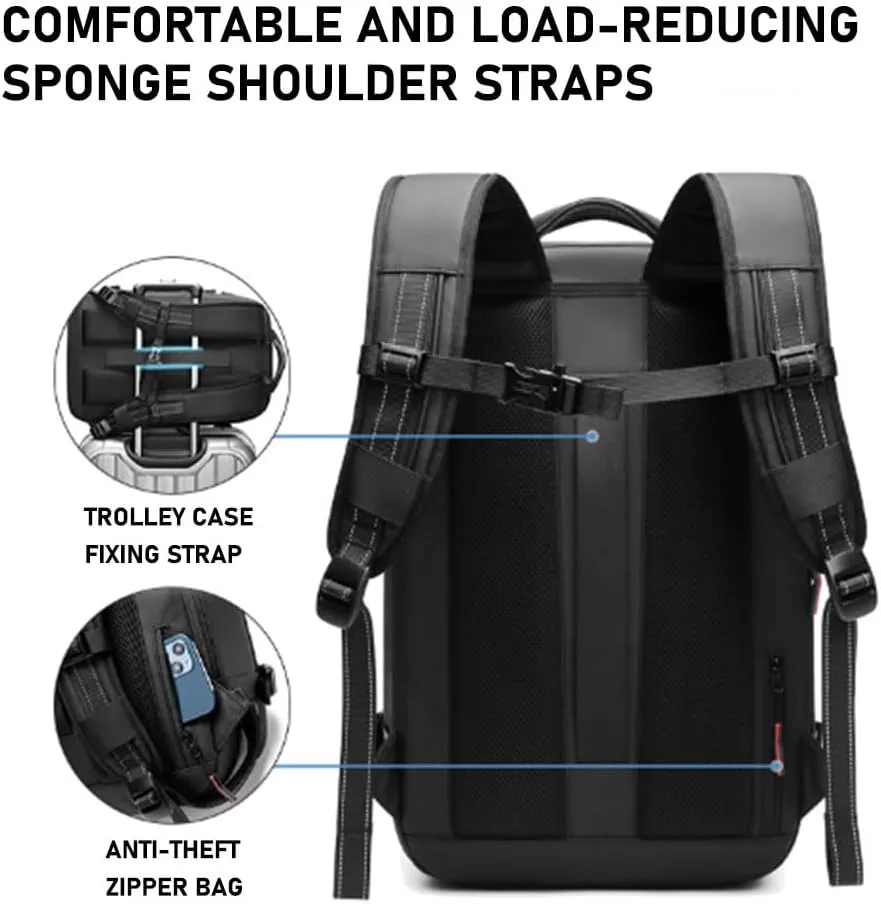 Jet Pack Pro Travel, Airback Backpack,Travel Smart With Vacuum Compression & Waterproof Design(Gray-No Air pump)