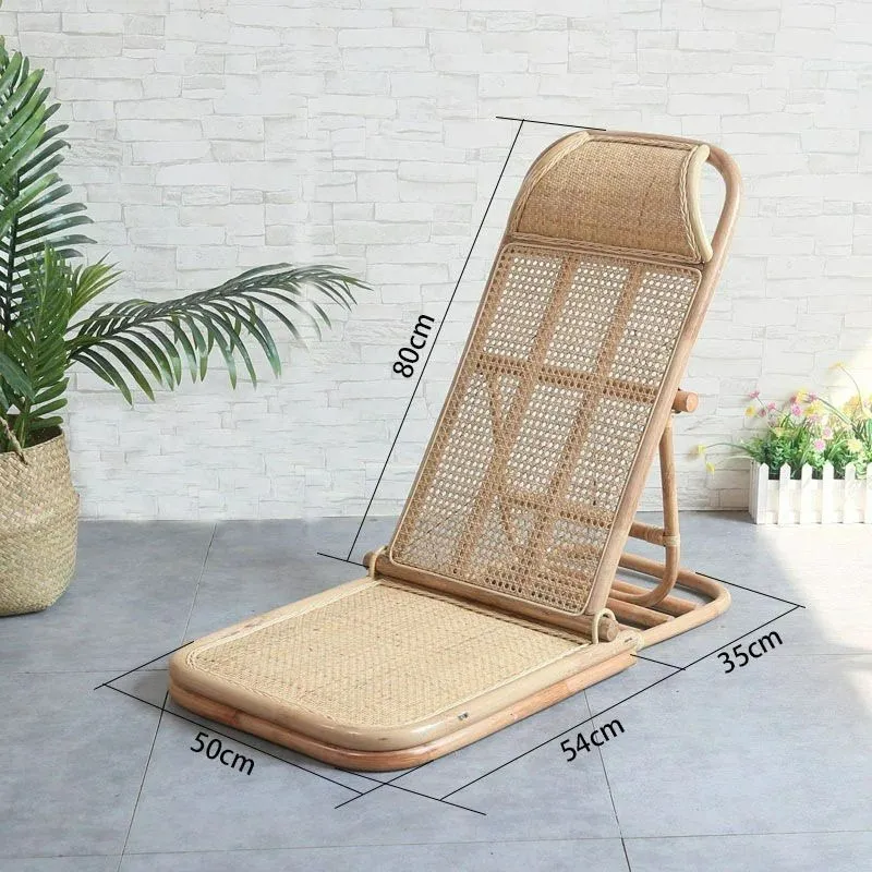JOKIM Handmade Rattan Folding Deck Chair
