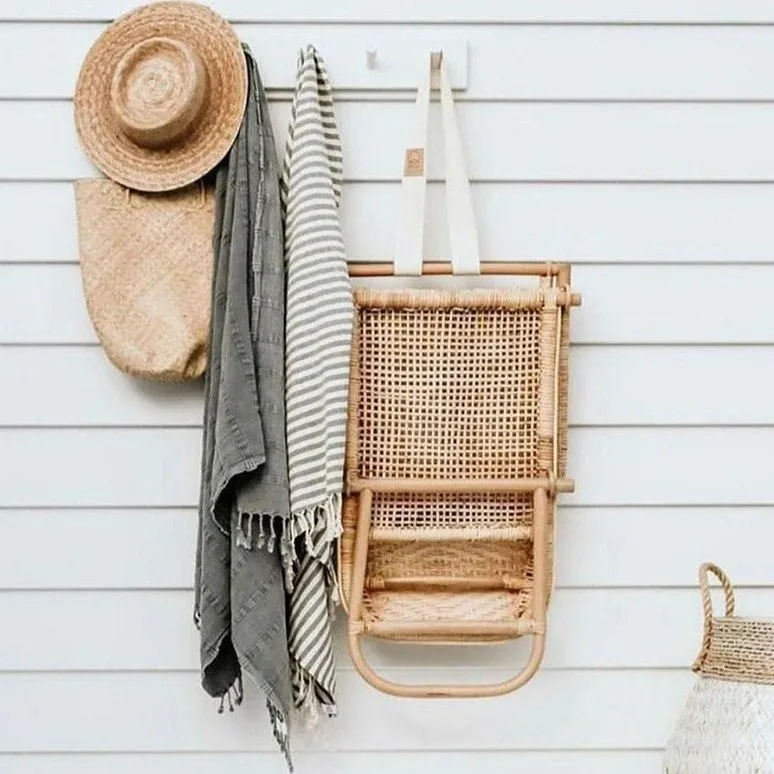 JOKIM Handmade Rattan Folding Deck Chair