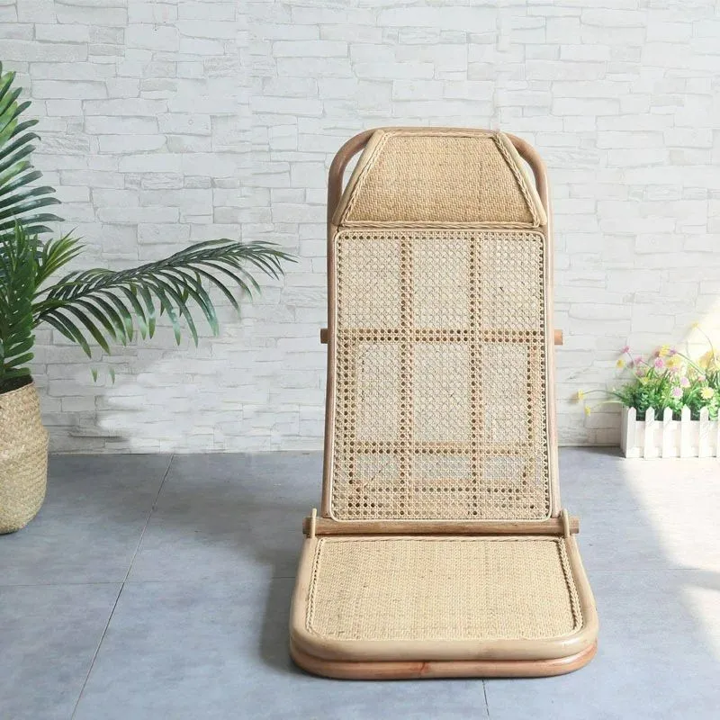 JOKIM Handmade Rattan Folding Deck Chair