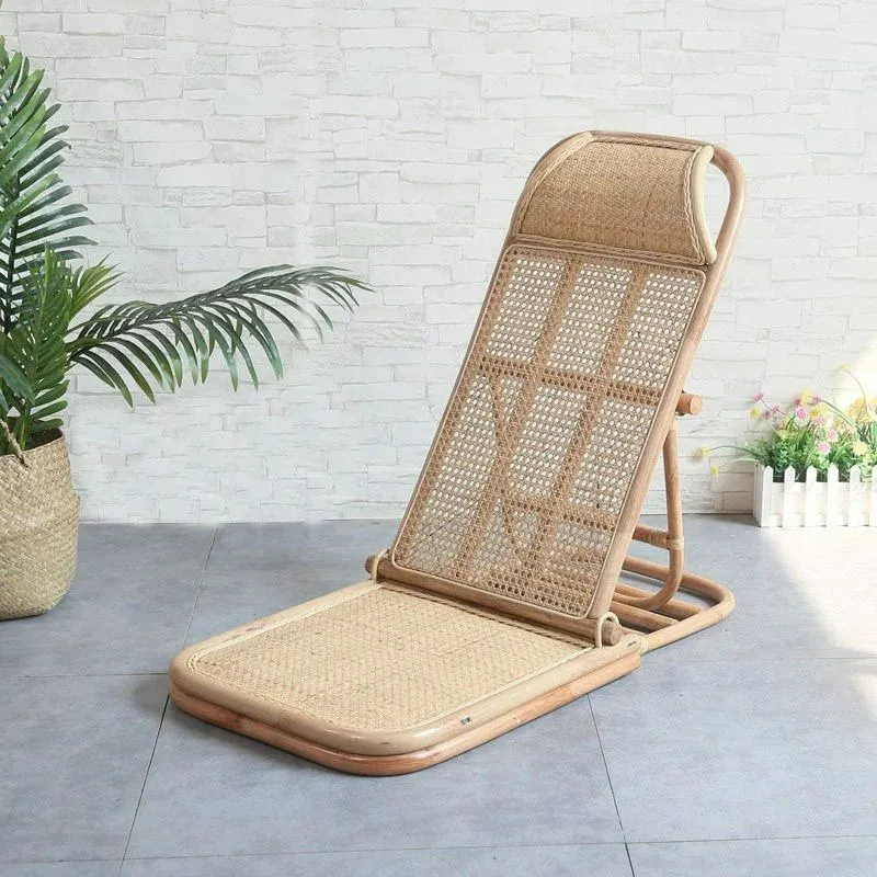 JOKIM Handmade Rattan Folding Deck Chair