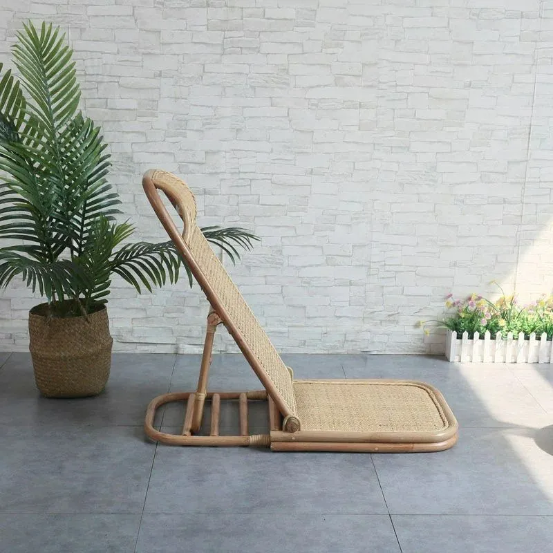 JOKIM Handmade Rattan Folding Deck Chair