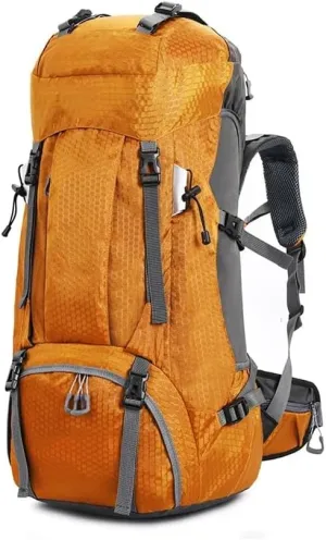 JSEIAJB 60L Outdoor Backpack Camping Climbing Bag Waterproof Mountaineering Hiking Backpacks Sport Bag