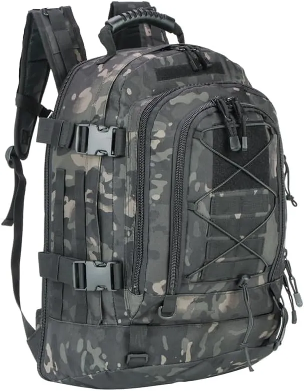 Jungle Leopard 60L Backpack for Men Large Military Backpack Tactical Travel Backpack for Work Camping Hunting Hiking (Color : BP-ZY74-BCP)