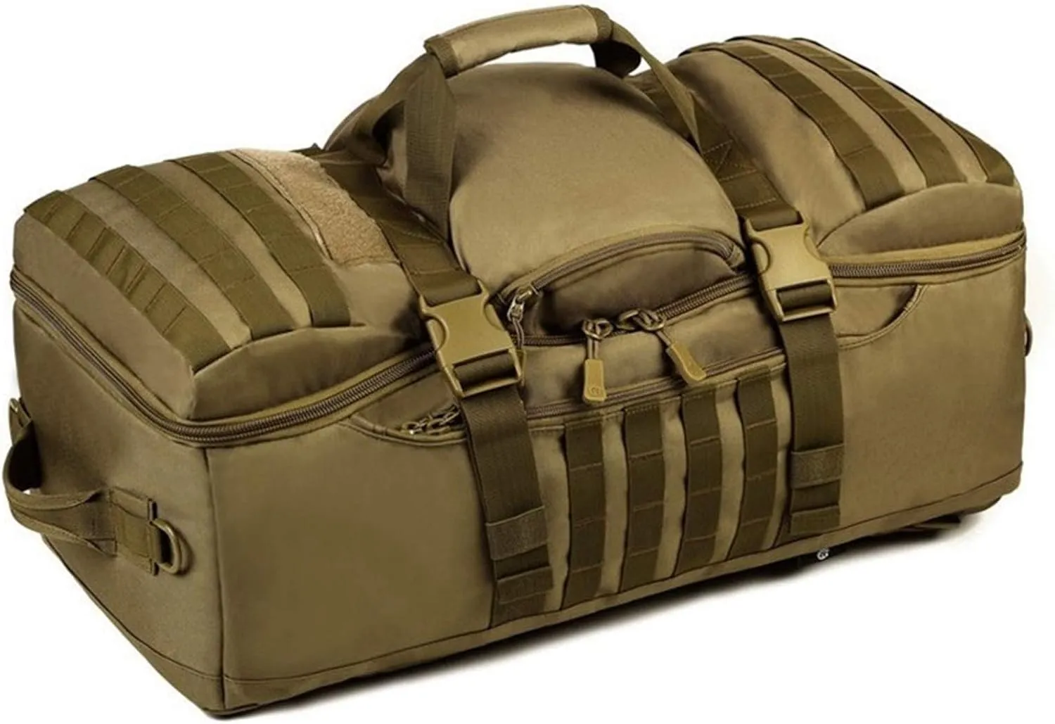 Jungle Leopard 60L Military Tactical Molle Backpack Large Capacity for Men Women Travel Hiking Backpacks Rucksack(S433-60-WD)