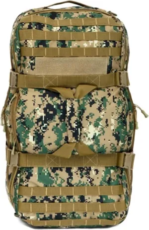 Jungle Leopard 60L Military Tactical Molle Backpack Large Capacity for Men Women Travel Hiking Backpacks Rucksack(S433-60-WD)