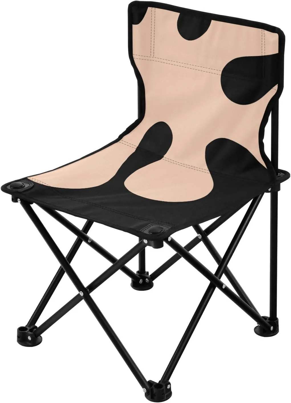 JUNZAN Coral Collapsible Camp Chairs Ultra-Lightweight Beach Chair Carry Bag Included Outdoor Chair for Ice Fishing Camp