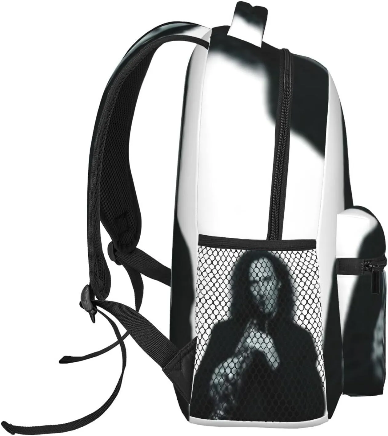 K-enny G lightweight casual student backpack with adjustable shoulder straps and cushioned back for comfort Black