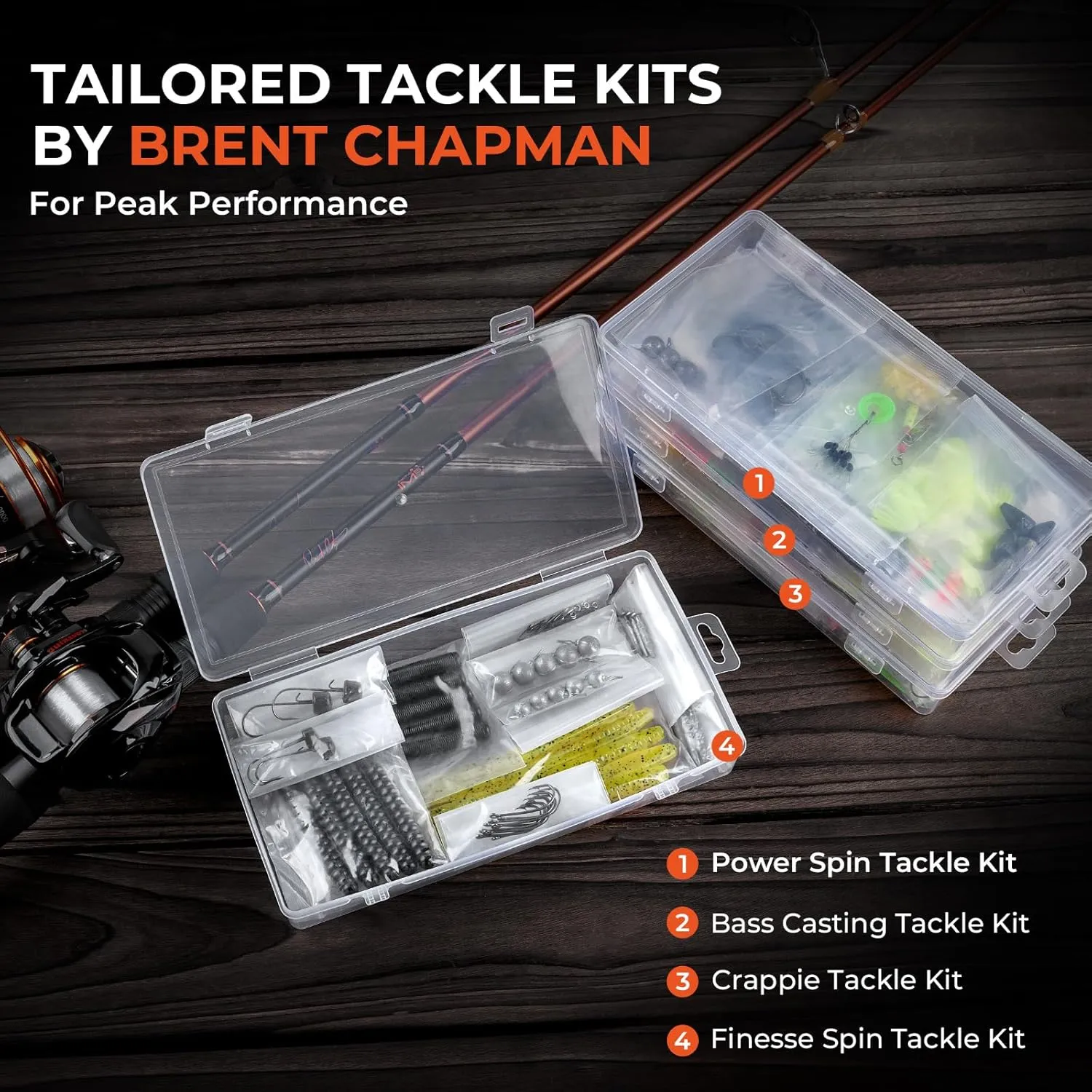 KastKing Brent Chapman Spinning & Casting Combos, Tailored Tackle Kits, Pre-spooled Design, IM6 Graphite 2Pc Blanks, 5.2:1 Gear Ratio, 9   1/5   1 Ball Bearings, Stainless Steel Guides, EVA Handles