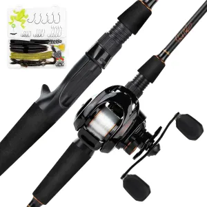 KastKing Brent Chapman Spinning & Casting Combos, Tailored Tackle Kits, Pre-spooled Design, IM6 Graphite 2Pc Blanks, 5.2:1 Gear Ratio, 9   1/5   1 Ball Bearings, Stainless Steel Guides, EVA Handles
