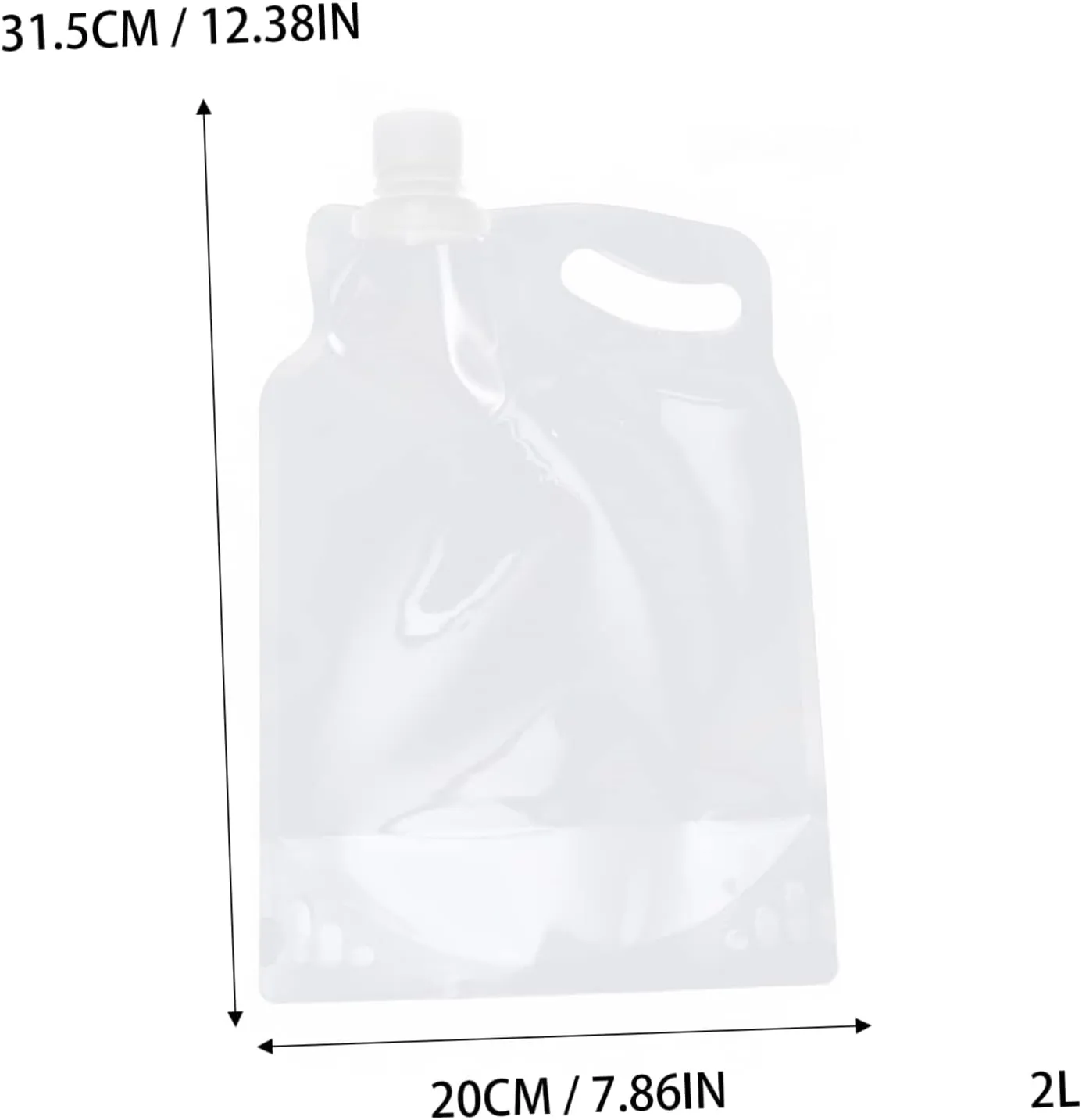 KESYOO 9pcs Outdoor Water Pouch Portable Foldable Water Container for Travel Camping and Emergency Use Lightweight and Convenient Design