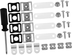 KICHOUSE Hockey Helmet Repair Kit Complete Hardware for Football Baseball Softball Includes Visor Clips Screws Nuts Chin Buckles for Sports Equipment