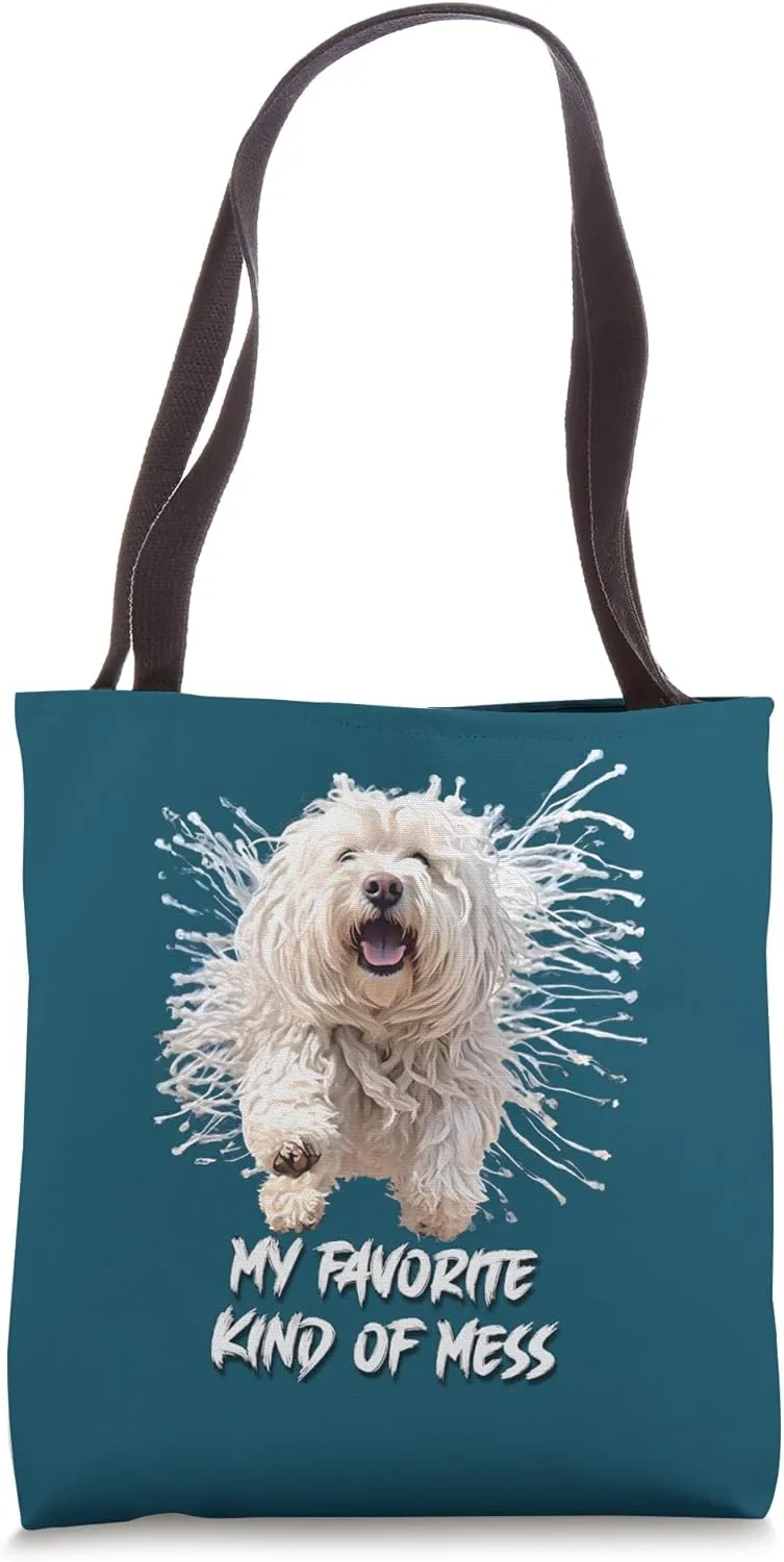 Komador Dog My Favorite Kind of Mess Tote Bag