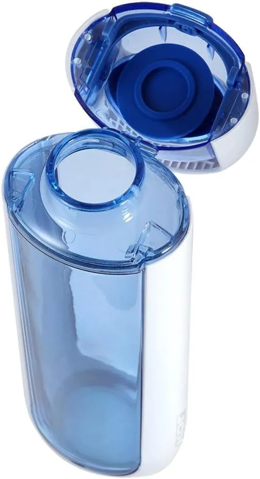 KOR ONE BPA Free Clear Reusable Water Bottle I 750mL I 25 Oz I Safe & Non-Toxic I Sustainable & Eco-Friendly I Leak Proof I One Click Cap w/ Handle I Wide Mouth I Great for Travel & Workouts