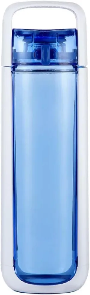 KOR ONE BPA Free Clear Reusable Water Bottle I 750mL I 25 Oz I Safe & Non-Toxic I Sustainable & Eco-Friendly I Leak Proof I One Click Cap w/ Handle I Wide Mouth I Great for Travel & Workouts