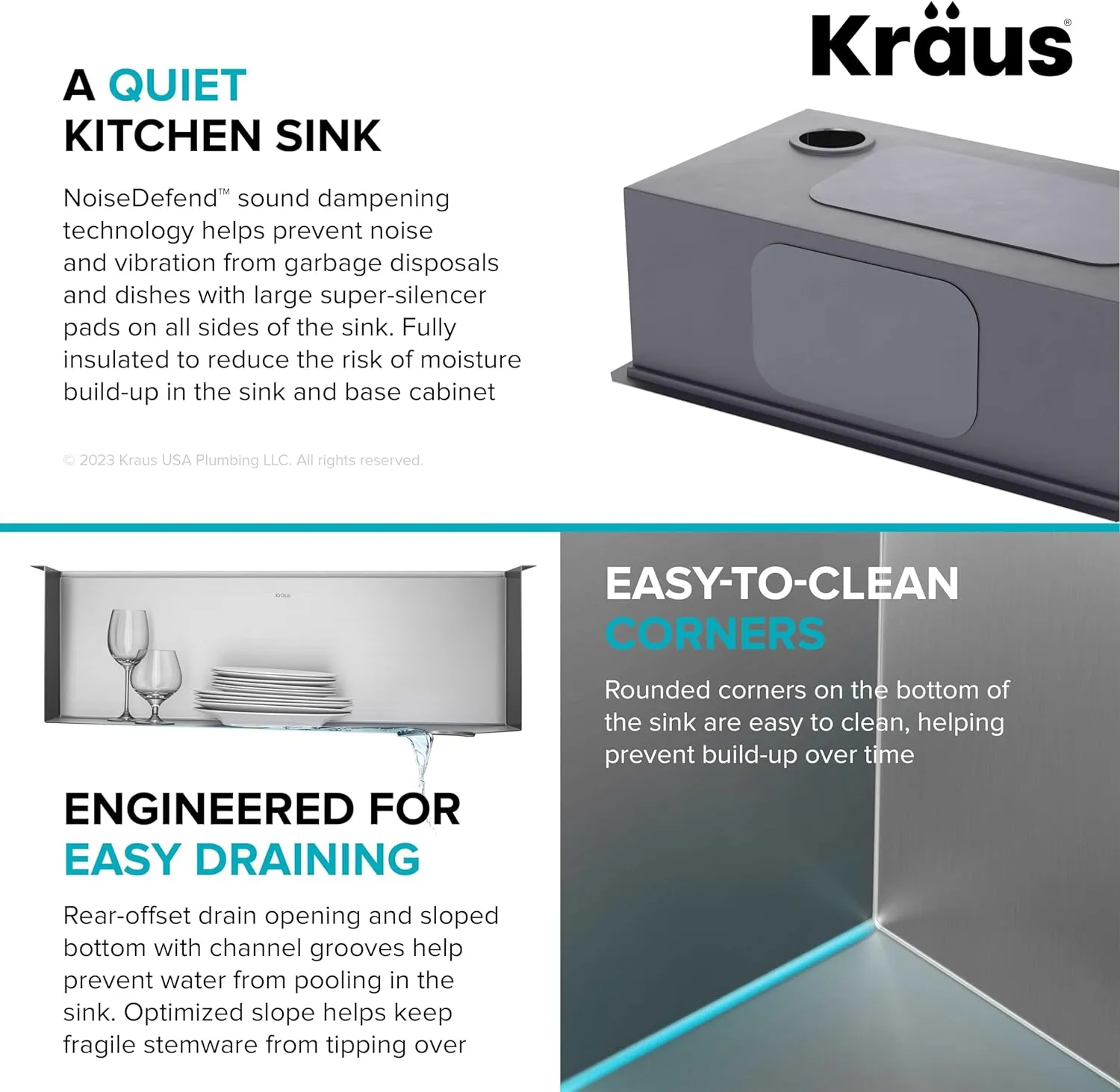 KRAUS Kore Workstation 32-inch Undermount 16 Gauge Stainless Steel Kitchen Sink, Single Bowl Kitchen Sink with Accessories, KWU110-32