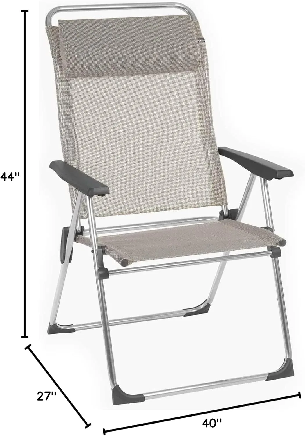 Lafuma ALU CHAM Folding Patio Chair, Seigle