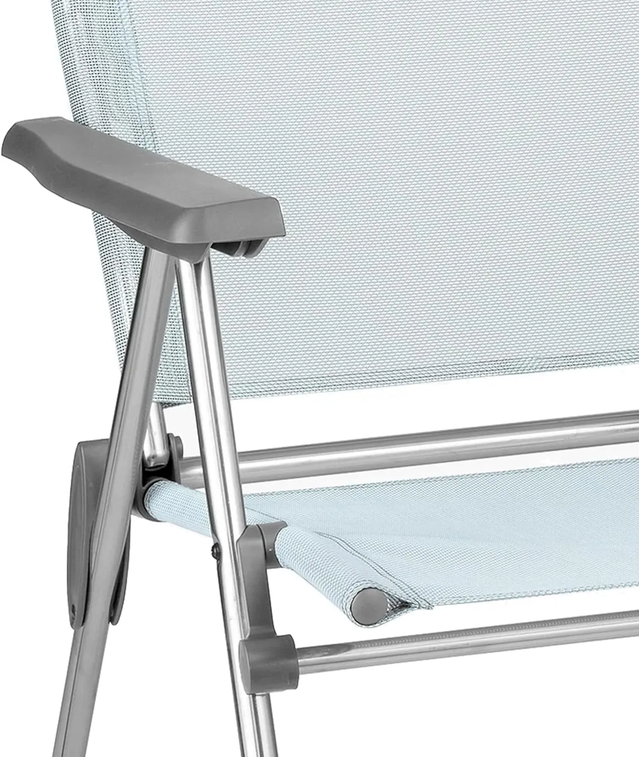 Lafuma ALU CHAM Folding Patio Chair, Set of 1, Ciel Sky Blue