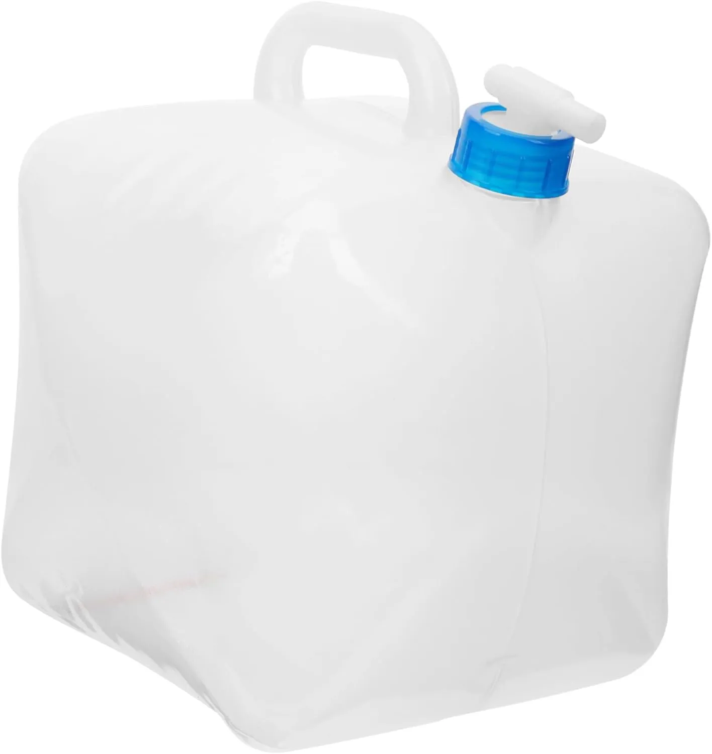 Large Capacity Camping Water Bag Collapsible Water Container with Faucet for Outdoor Activities Random Color