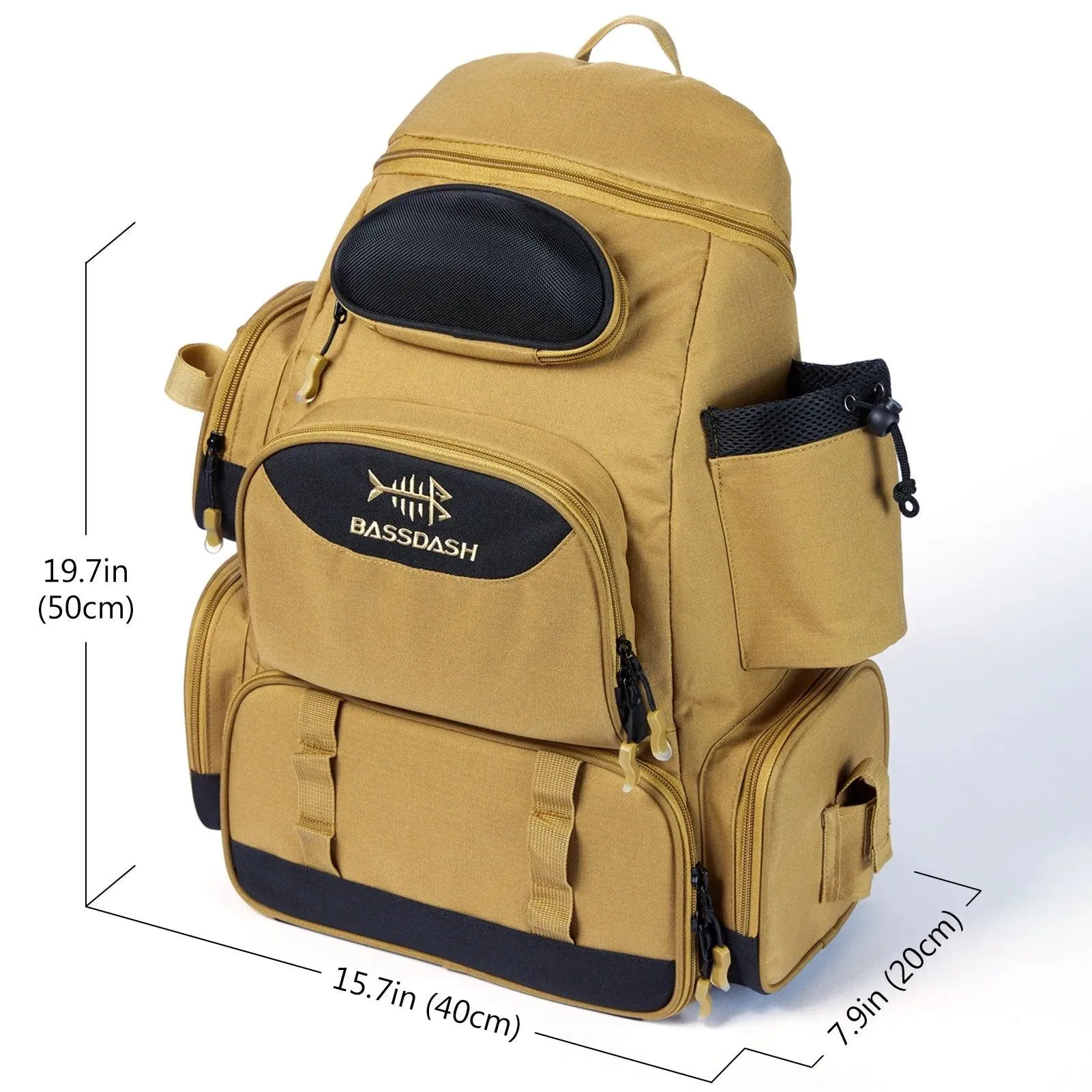 Large Capacity Lightweight Durable Fishing Gear Functional Backpack Bag