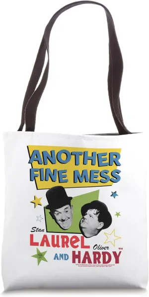 Laurel & Hardy Another Fine Mess Retro Stars Poster Art Tote Bag
