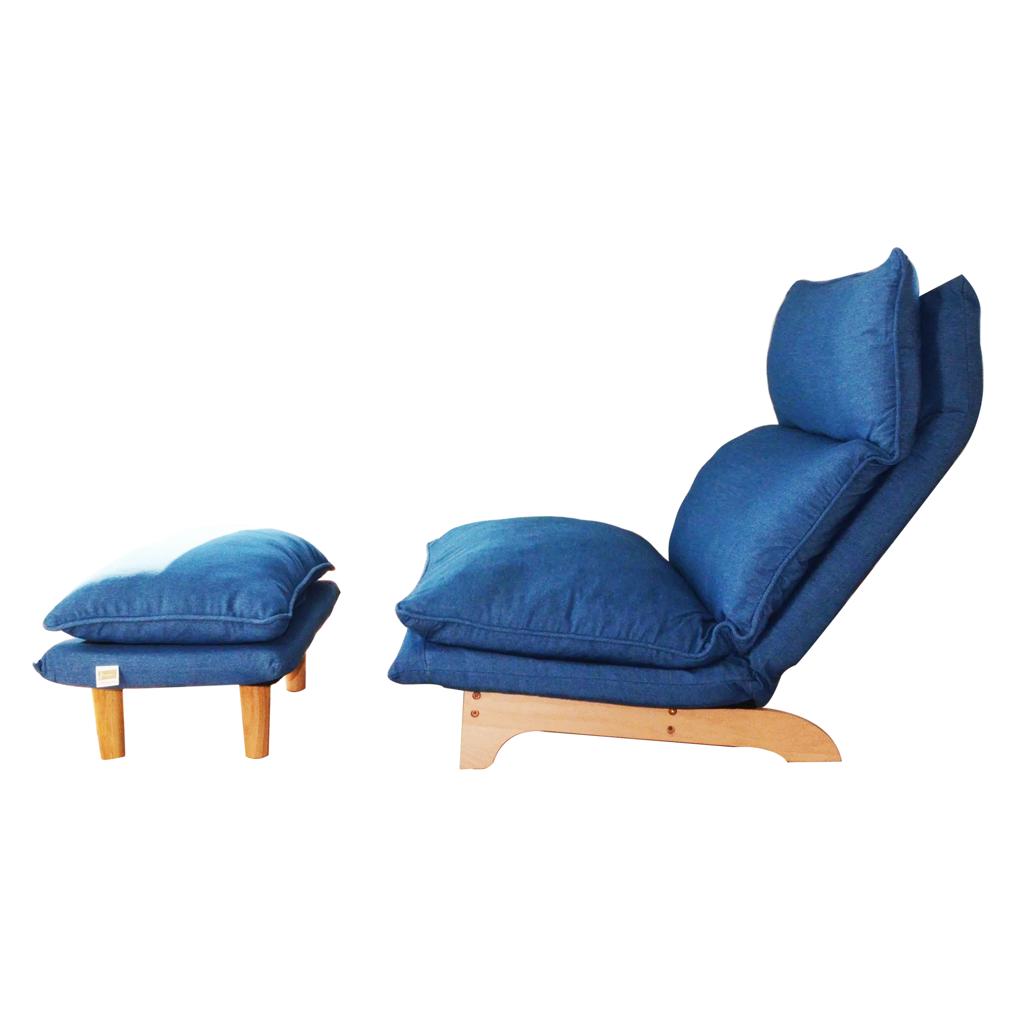 Lazy Sofa Reclining Chair - Dark Blue