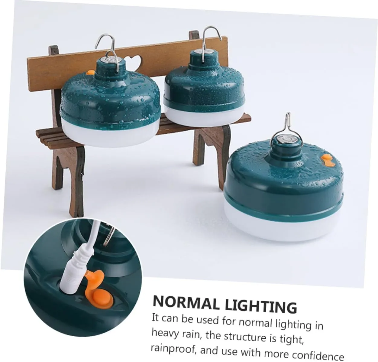 Led Camping Lantern Rechargeable 3 Lighting Modes Magnetic for Tent Outdoor Night Market Emergency Use