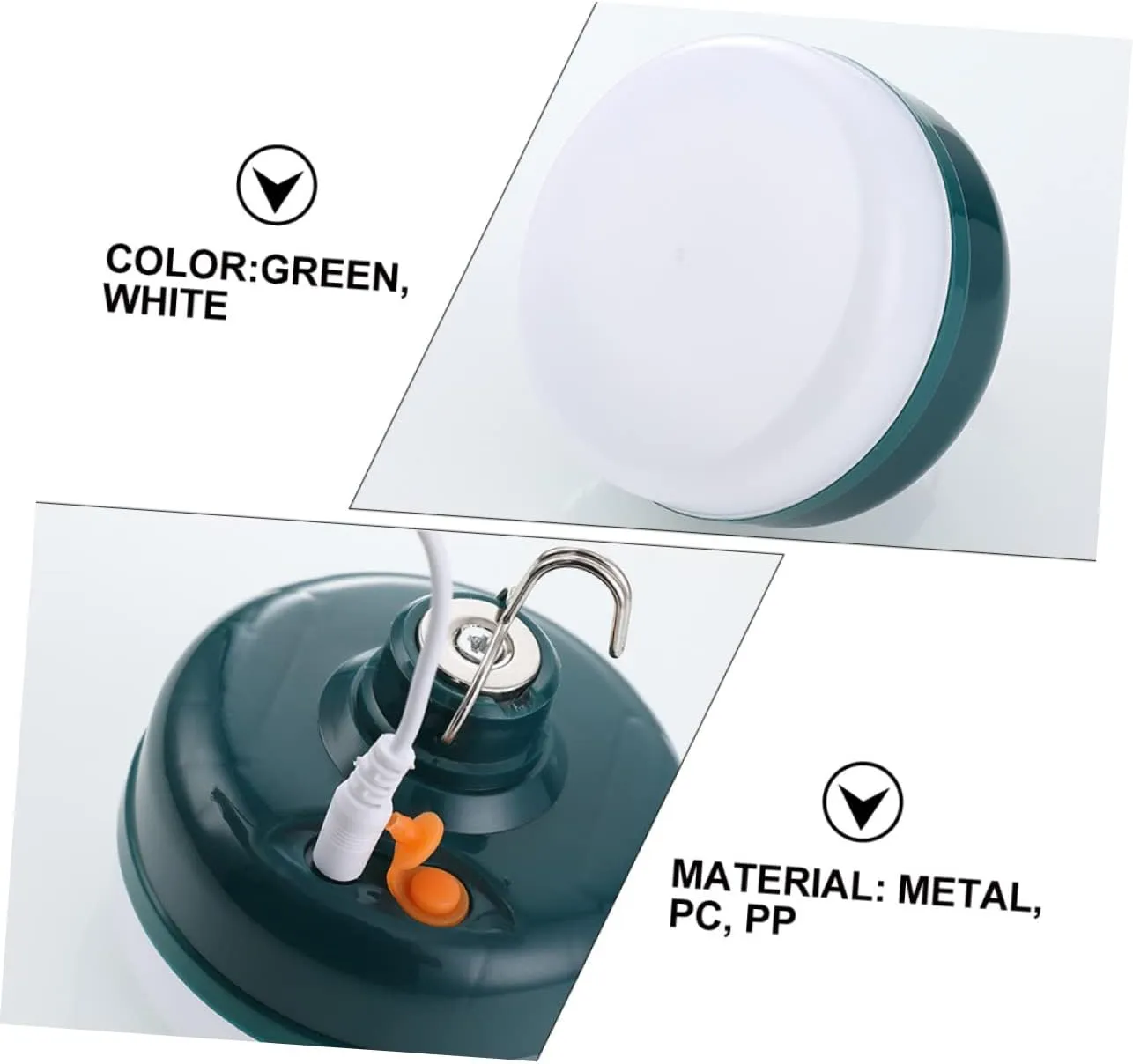 Led Camping Lantern Rechargeable 3 Lighting Modes Magnetic for Tent Outdoor Night Market Emergency Use