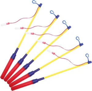 Led Lantern Walking Stick 5pcs Luminous Lantern Poles Sturdy Design No Battery Required for Boys and Girls Adult Festival Decorations