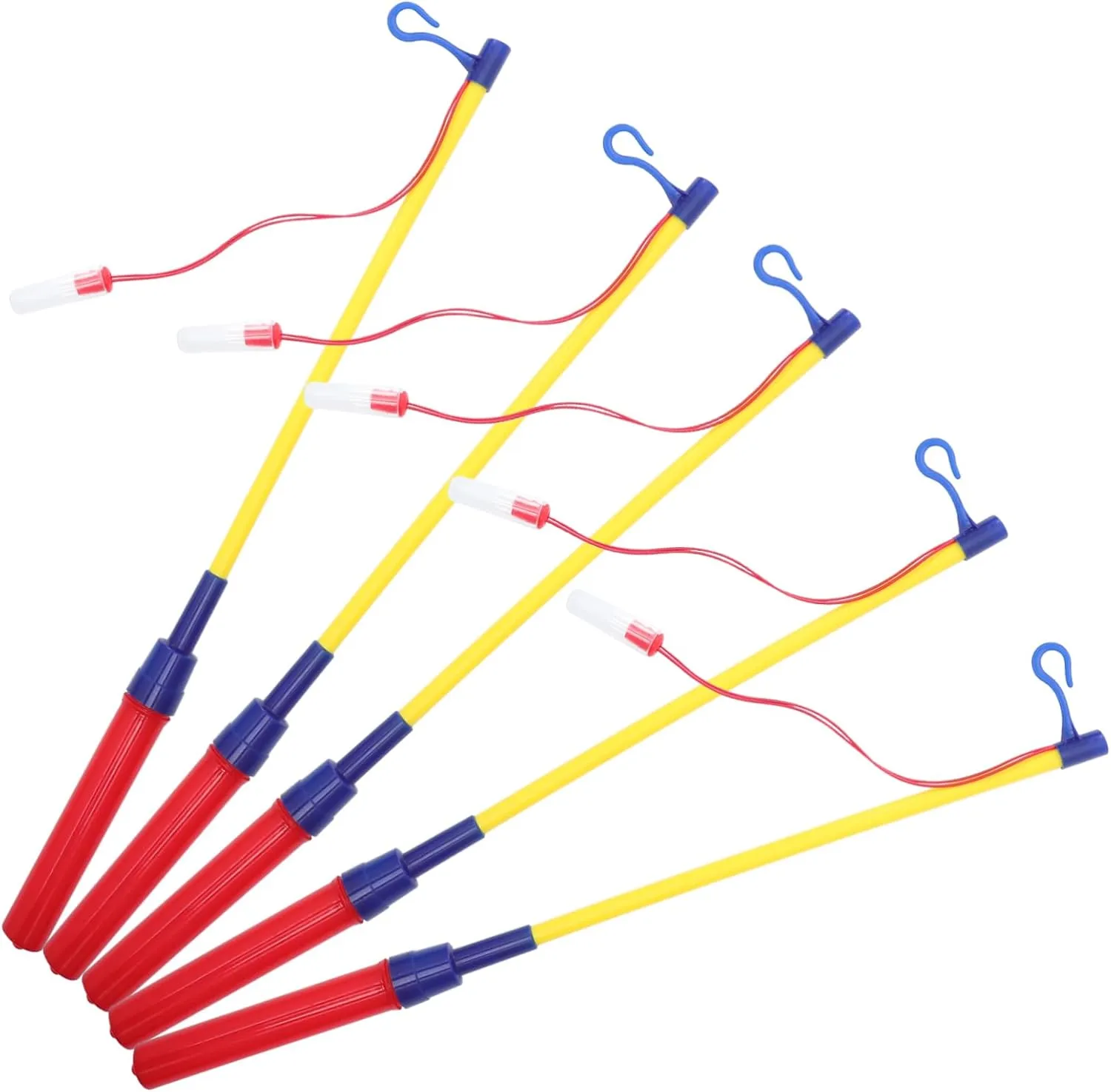 Led Lantern Walking Stick 5pcs Luminous Lantern Poles Sturdy Design No Battery Required for Boys and Girls Adult Festival Decorations